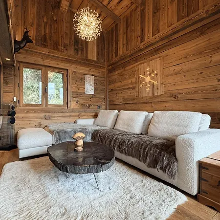 Large With Private Pool And Nordic Bath Chalet Notre-Dame-de-Bellecombe
