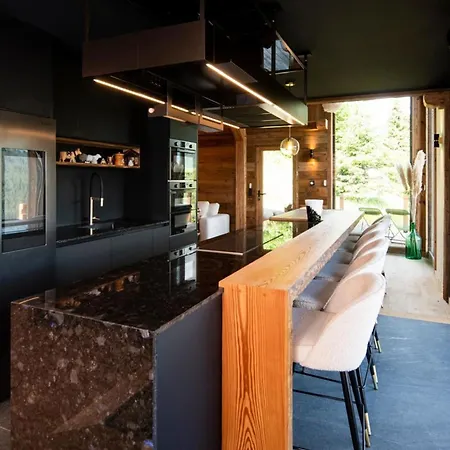 Large With Private Pool And Nordic Bath Chalet Notre-Dame-de-Bellecombe